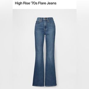 GAP high rise 70s flare jeans 24 extra short/petite